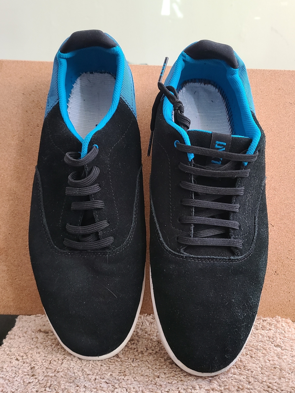 Vans "LXVI" Black and Blue Variable Sneakers. Men's 12 No Insoles